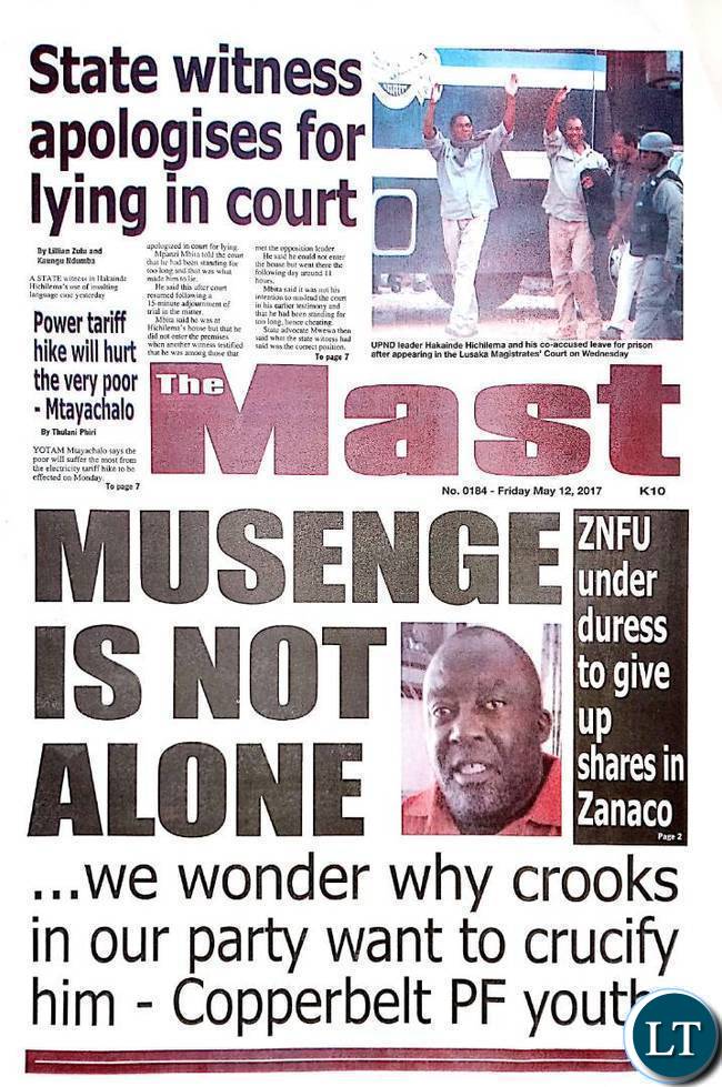 Mast Newspaper Cover