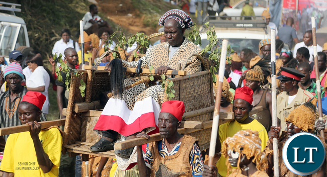 Senior Chief Mukumbi of the Kaonde people of Kalumbila Boma