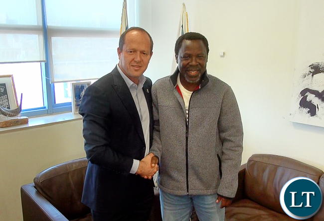 TB Joshua With Mayor Of Jerusalem Nir Barkat