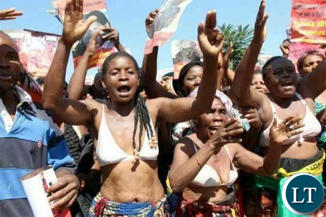 UPND women caught protesting
