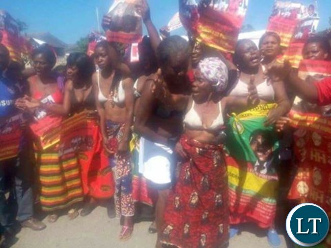 UPND women protesting
