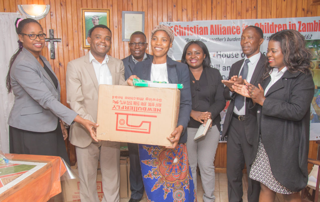 Zambian Breweries donates sewing machines to House of Moses orphanage