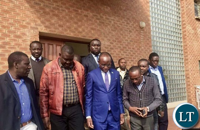 Presidential spokesperson Amos Chanda after a Court Appearance
