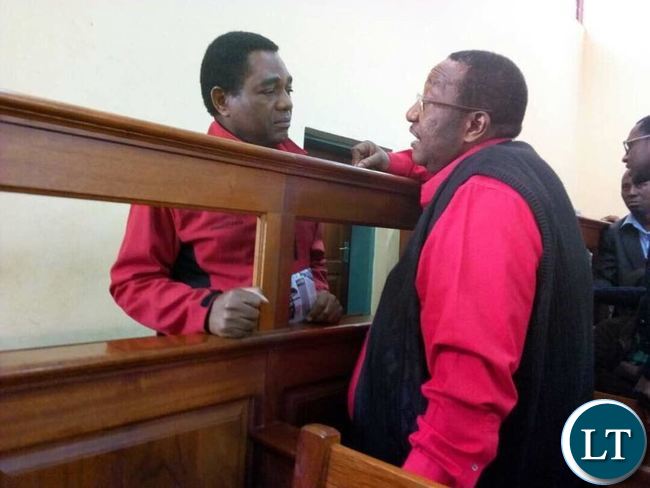 GBM talking to HH in court