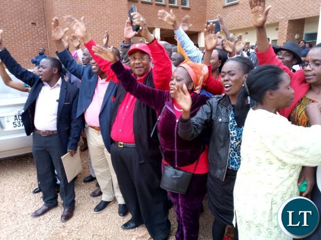 Ms. Clance Zulu in black jacket in a Group photo on the day she died