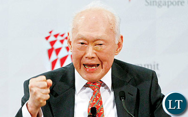 Lee Kuan Yew, the founding father of Singapore