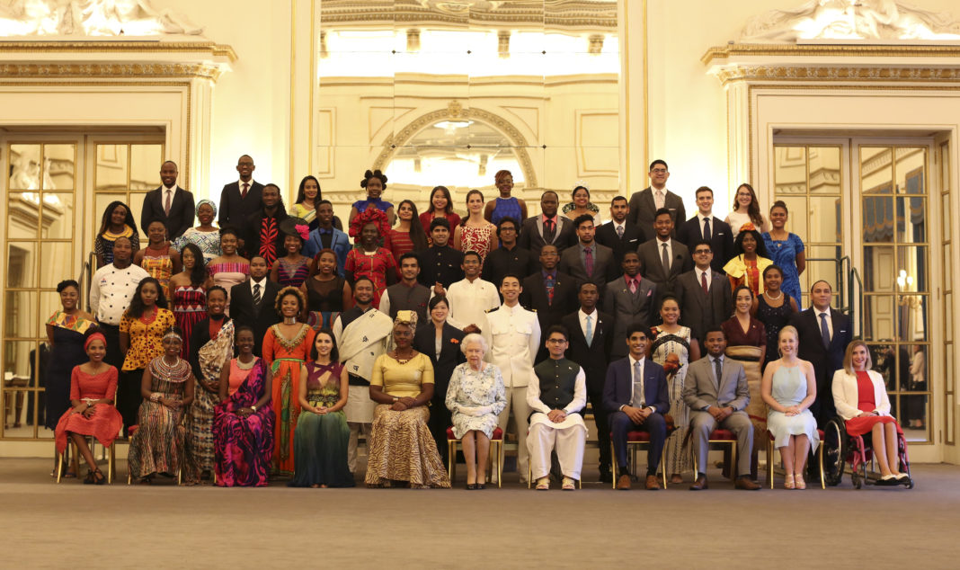 Her Majesty The Queen presented Zambian youth ,Natasha Salifyanji Kaoma, with a Queen’s Young Leaders Award