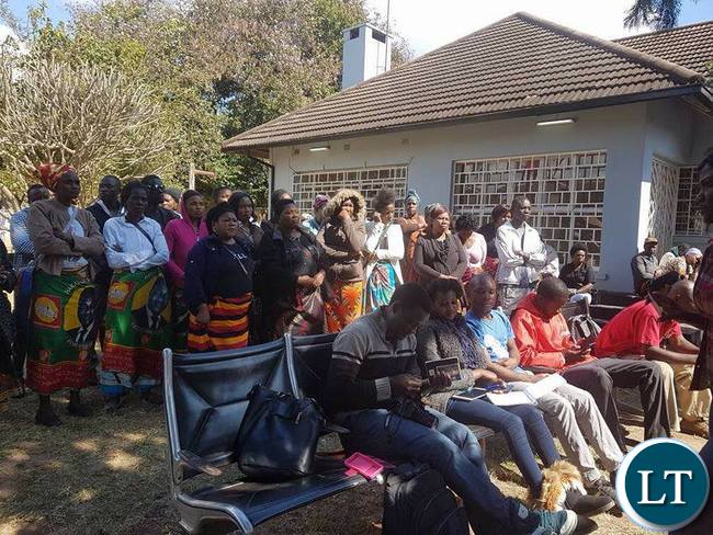 Some UPND women attending the news conference
