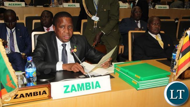 President Edgar Lungu Presenting his report