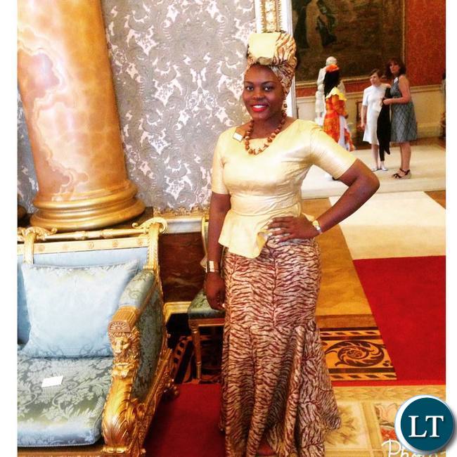 Natasha Salifyanji Kakoma at Buckingham Palace