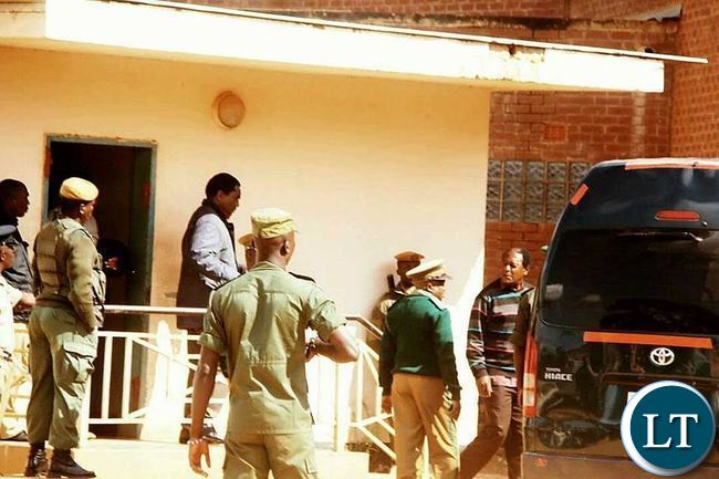 UPND President Hakainde Hichilema at at Chimbokaila prison