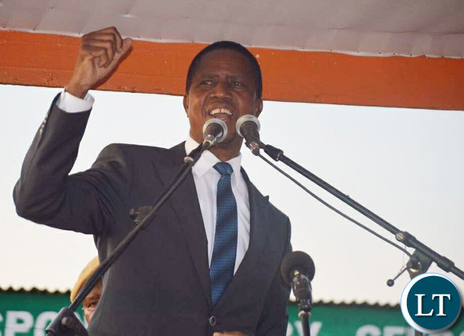President Edgar Chagwa Lungu in Dundumwezi