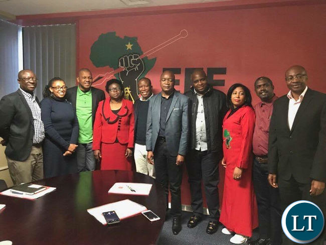 UPND and PF members posing for a Group Photo