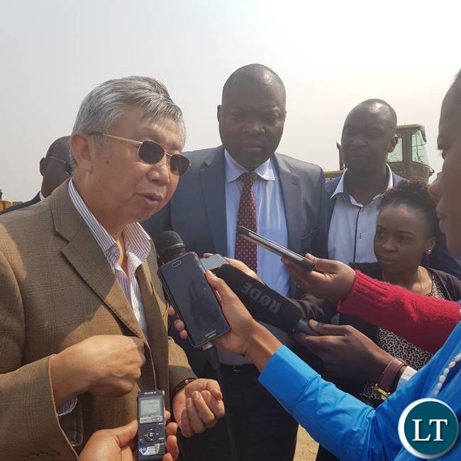AVIC International Consultant speaking to Journalists during the site tour