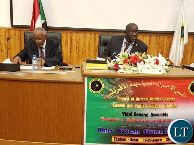 Patriotic Front Secretary General)Davies Mwila