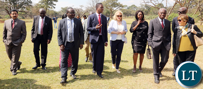 President Edgar Lungu with IFAD President Mr Gilbert Houngbo and His Delegation at State house