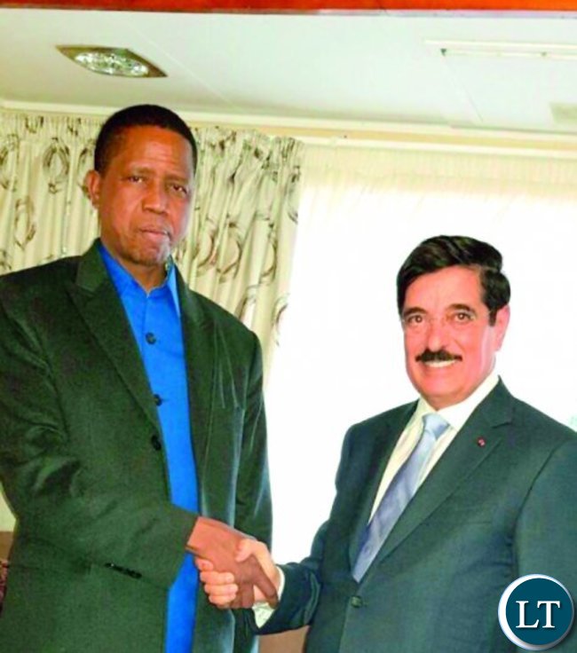 President Lungu with Dr. Hamad bin Abdulaziz Al Kawari, Cultural Adviser at the Emiri Diwan and Qatar’s candidate for the Director-General’s post of UNESCO. President Lungu with Dr. Hamad bin Abdulaziz Al Kawari, Cultural Adviser at the Emiri Diwan and Qatar’s candidate for the Director-General’s post of UNESCO.