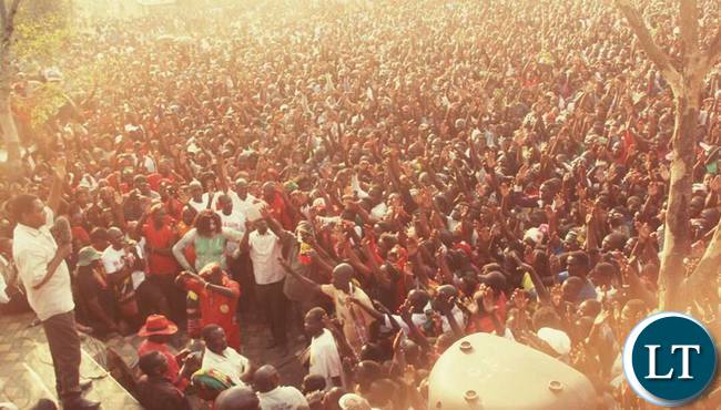 HH addressing the UPND rally in Itezhi Tezhi