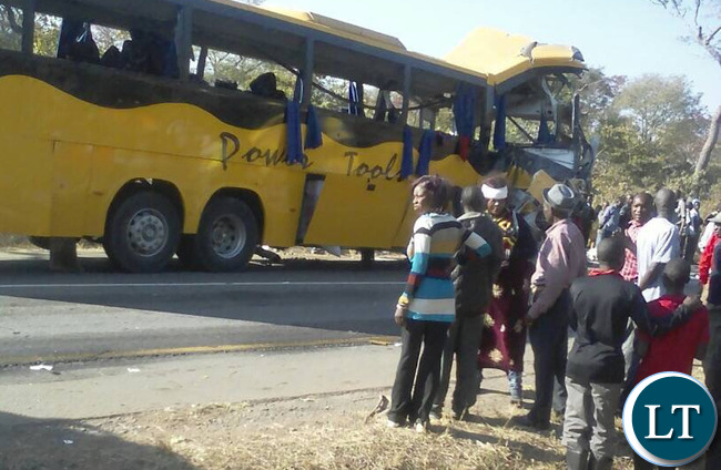 Accident Scene for Power Tools bus crash