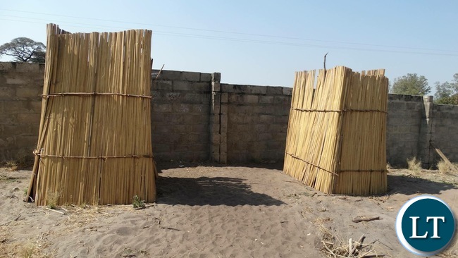 Kanyonyo Secondary School in Kapulanga Community's makeshifts ablution used by pupils