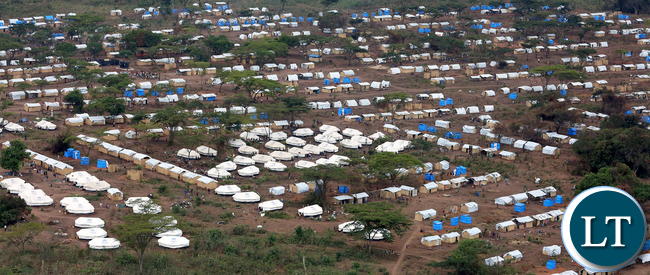 Congolese refugees at Kenani transit centre in the Nchelenge district Zambia