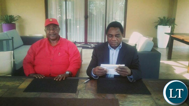 HH with GBM reading a statement on the party's position on the day of National Prayers
