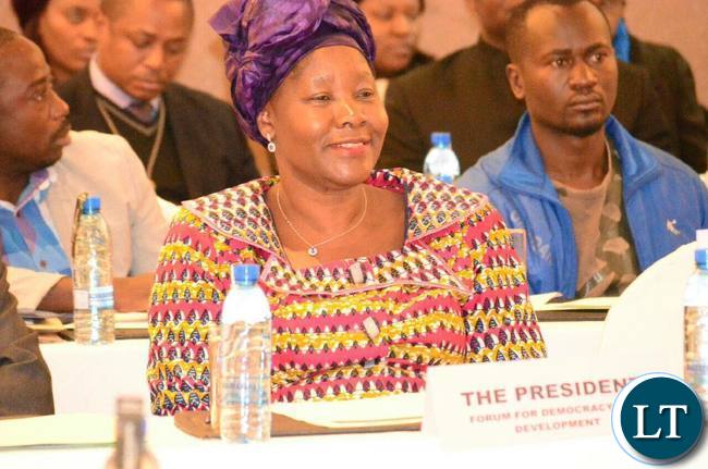 FDD president Edith Nawakwi