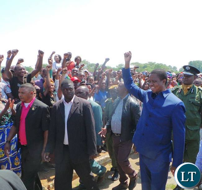 President Lungu arrives in Ndola for a copperbelt tour