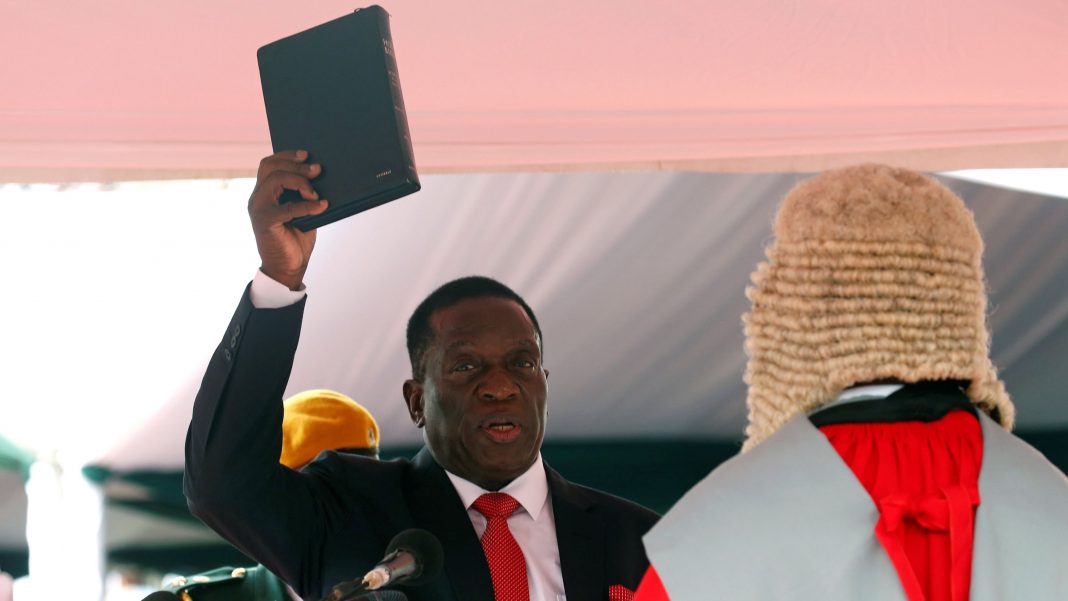 Emmerson Mnangagwa sworn in as Zimbabwe’s president