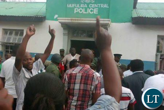 Mr. Kambwili at Mufulira Police Station
