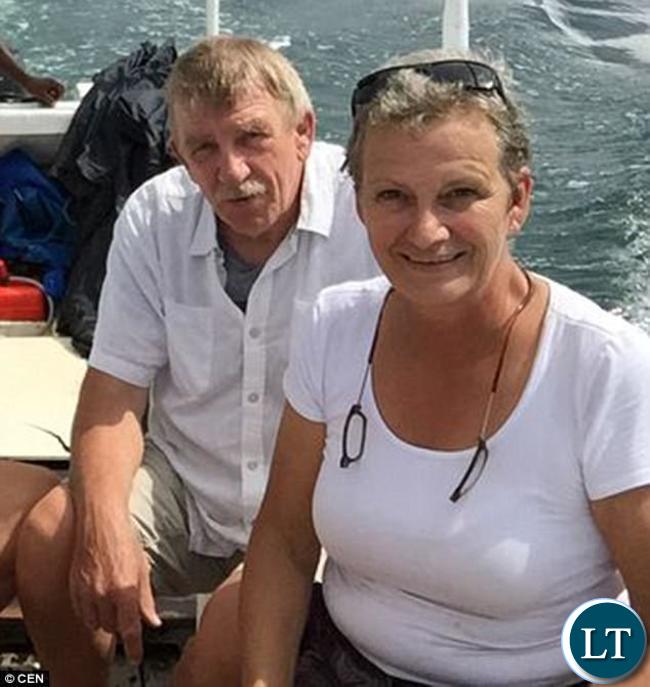 The deceased have been identified as Sabine Goossens (right), a Belgian woman who had lived in Africa for 16 years, and a Dutch friend of hers named Wim Van Griensven (left), from the city of Roermond.