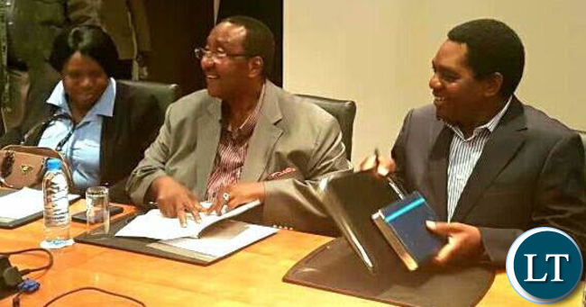 UPND Members meeting with Commonwealth special envoy Professor Ibrahim Gambari