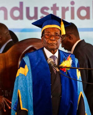 Zambia President Mugabe makes first public appearance 
