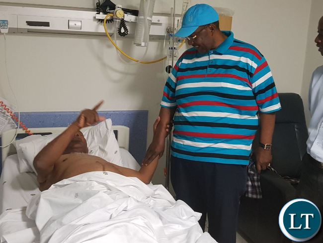 GBM visits Daniel Munkombwe at Milpark Hospital