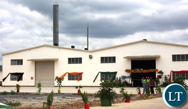 The newly commissioned multi-million fertilizer plant in the picture above which is built in Kabwe will help to enhance agricultural activities in Kabwe and the entire country. Picture by SUNDAY BWALYA/ZANIS