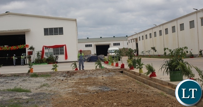 The newly commissioned multi-million fertilizer plant in the picture above which is built in Kabwe will help to enhance agricultural activities in Kabwe and the entire country. Picture by SUNDAY BWALYA/ZANIS