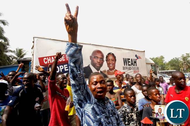 George Weah Supporters Celebrate