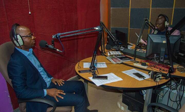 Mr Kennedy Mambwe featuring on Consumer Feedback radio programme on Hot FM