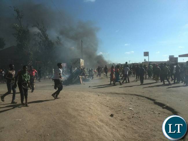 Kanyama Riots this morning