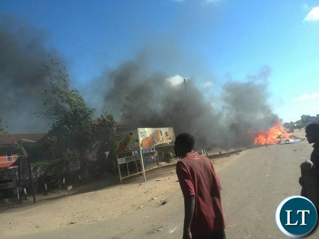 Kanyama Riots this morning