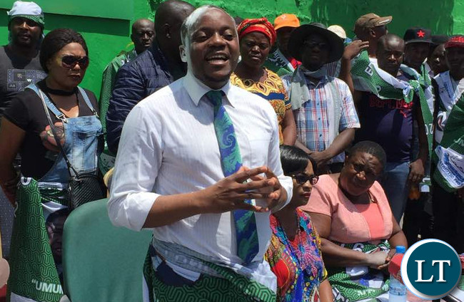 Antonio Mwanza speaking during his defection