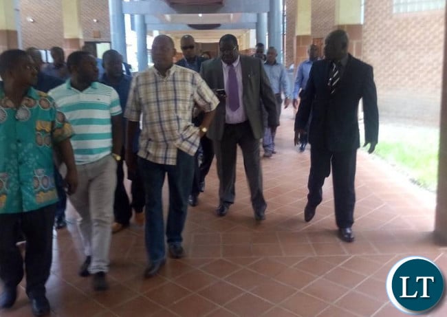 Kambwili at the Court today
