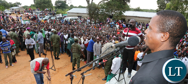 President Edgar Lungu address arally at Kalonje Primary School in Lavushimana District , Mpika on Sunday 7626 President Edgar Lungu address arally at Kalonje Primary School in Lavushimana District , Mpika on Sunday
