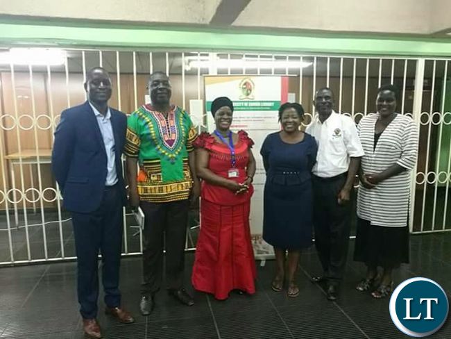 First Lady with faculty staff at UNZA