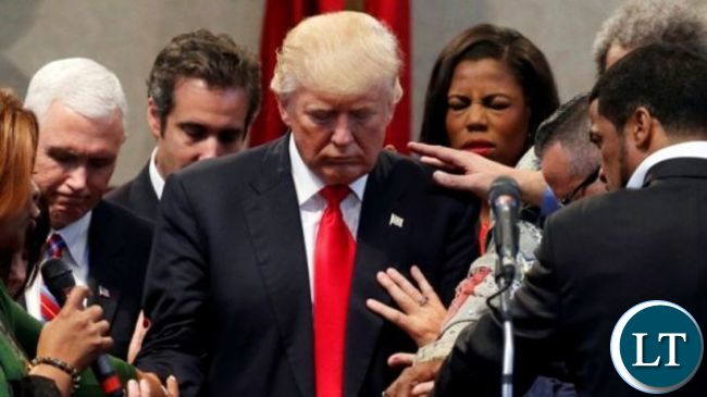 Pastors Lay Hands on President Donald Trump