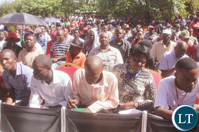 Part of the Audience at HH's press briefing