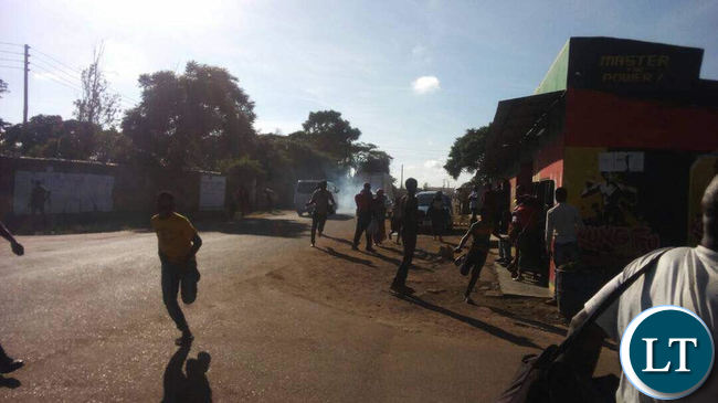 Kanyama Riots this morning