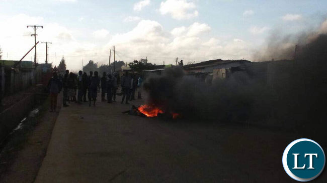 Kanyama Riots this morning