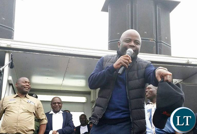Home Affairs Minister and PF National Youth Chairman Stephen Kampyongo