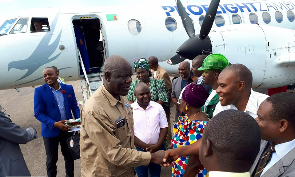 PF CEO Davies Mwila arriving in Solwezi to welcome defectors from other parties